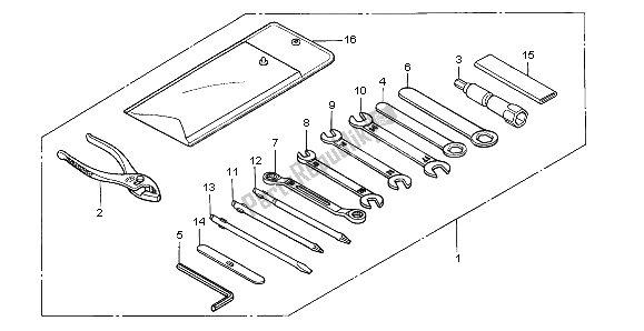 Todas las partes para Herramientas de Honda XL 650V Transalp 2003