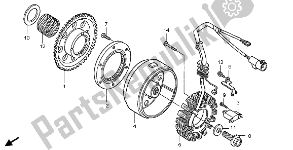 All parts for the Generator of the Honda TRX 300 EX Sportrax 2003