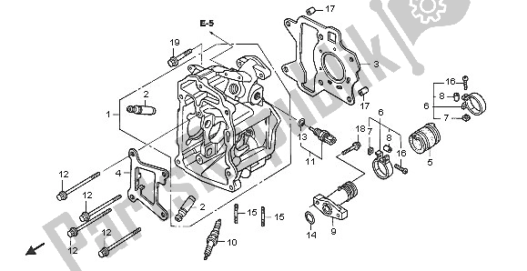 Tutte le parti per il Testata del Honda NPS 50 2005