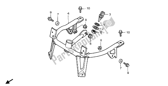 All parts for the Cowl Stay of the Honda GL 1500 SE 1995