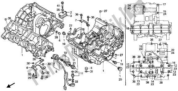 Todas las partes para Caja Del Cigüeñal de Honda CBR 1000F 1993