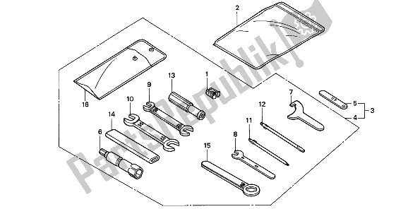 Todas las partes para Herramientas de Honda CB 750F2 1994