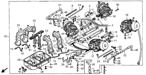 Todas las partes para Conjunto De Carburador. De Honda ST 1100 1997