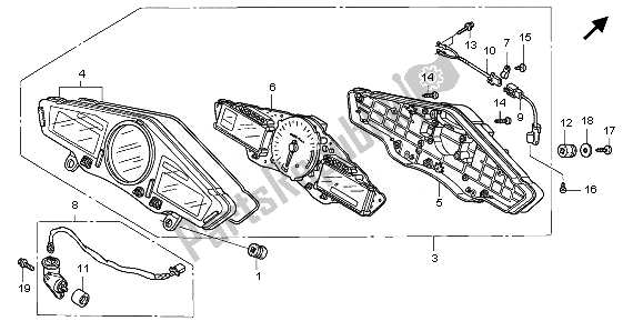 Tutte le parti per il Metro (mph) del Honda VFR 800A 2010