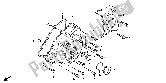 Tutte le parti per il Coperchio Carter Sinistro del Honda CBR 125 RT 2013