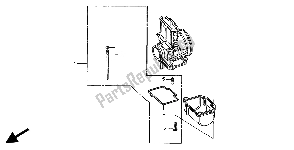 Tutte le parti per il Kit Parti Opzionali Carburatore del Honda CR 250R 2003