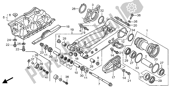 Todas las partes para Basculante de Honda TRX 450 ER 2008