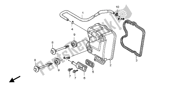 Todas las partes para Cubierta De Tapa De Cilindro de Honda PES 150R 2009