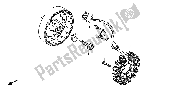 Wszystkie części do Generator Honda CBR 600 RR 2007
