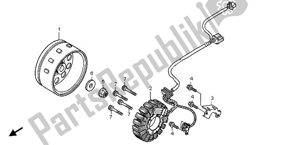 Wszystkie części do Generator Honda XL 125V 2010