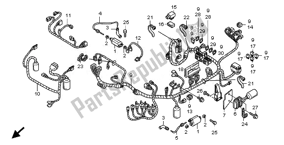 All parts for the Wire Harness & Ignition Coil of the Honda NT 700 VA 2010