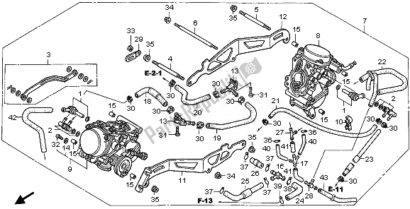Todas as partes de Carburador (assy.) do Honda VT 125C 2008