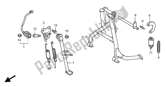 Tutte le parti per il In Piedi del Honda CBR 600 FR 2002