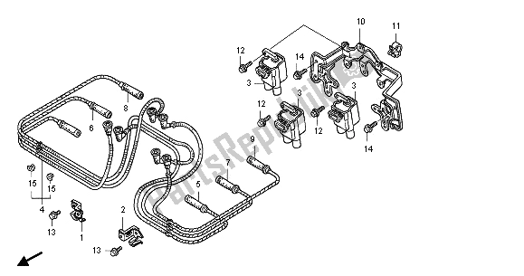 Todas las partes para Bobina De Encendido de Honda GL 1800A 2005