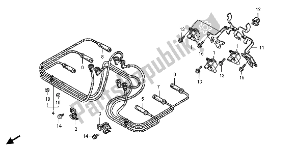 All parts for the Ignition Coil of the Honda GL 1800 2013