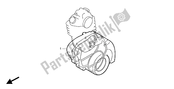 All parts for the Eop-2 Gasket Kit B of the Honda XR 600R 1997