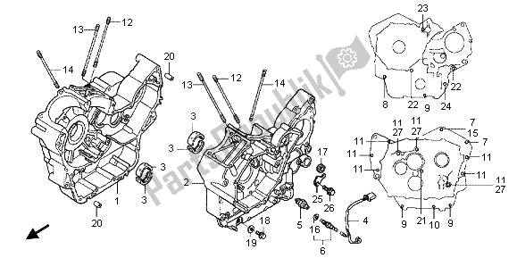 Toutes les pièces pour le Carter du Honda VT 750C 2006