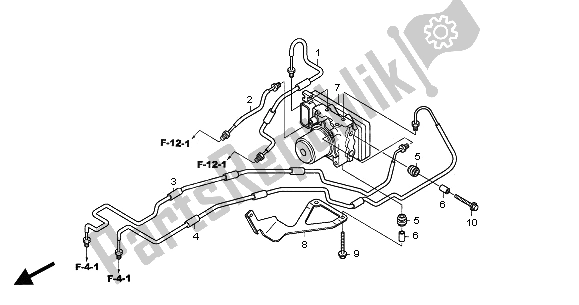 Wszystkie części do Modulator Abs Honda CBF 600 NA 2005