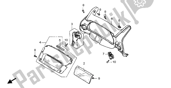 Todas las partes para Panel Medidor de Honda ST 1100A 1999