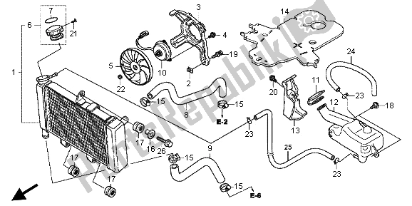 All parts for the Radiator of the Honda CBR 250R 2013