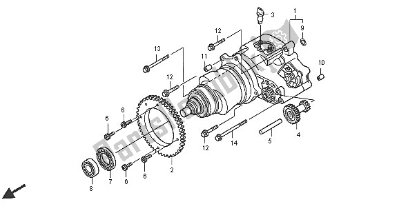 Tutte le parti per il Hondamatic del Honda TRX 500 FA Fourtrax Foreman 2005