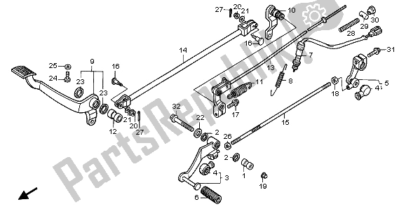 Todas las partes para Pedal de Honda VT 600C 1995