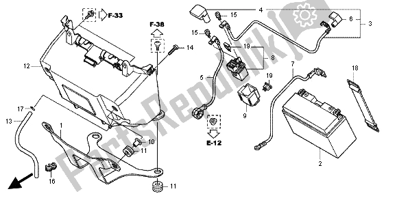 Tutte le parti per il Batteria del Honda NC 700X 2012