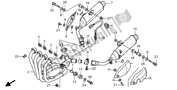 Todas las partes para Silenciador De Escape de Honda CBF 1000 TA 2008