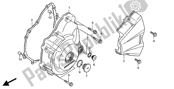 Todas las partes para Cubierta Izquierda Del Cárter de Honda CBR 250R 2011