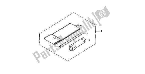 All parts for the Tools of the Honda XR 650R 2004