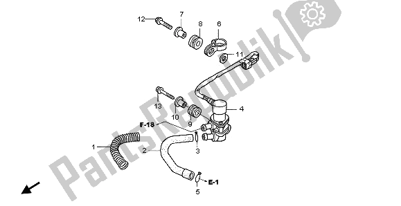 Todas las partes para Válvula De Solenoide de Honda SH 150S 2008