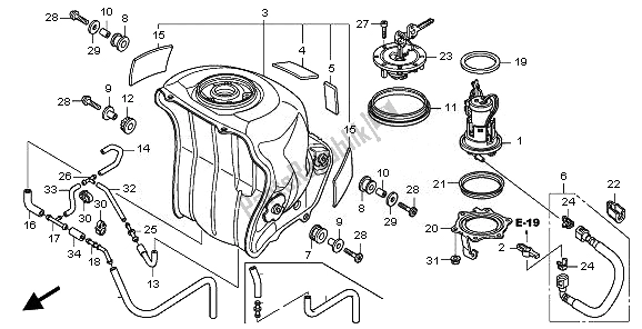 Toutes les pièces pour le Réservoir De Carburant Et Pompe à Carburant du Honda CBR 1000 RR 2010