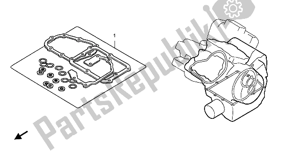 Tutte le parti per il Kit Di Guarnizioni Eop-2 B del Honda VTR 1000F 2003