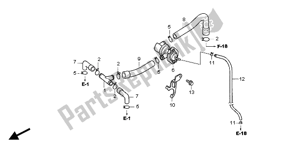 All parts for the Air Injection Control Valve of the Honda CBF 600 SA 2004