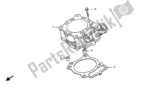 Tutte le parti per il Cilindro del Honda CRF 150R SW 2008