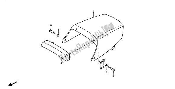 Wszystkie części do Tylne Siedzenie Honda XBR 500 1985