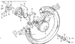 FRONT WHEEL - FRONT BRAKE PANEL