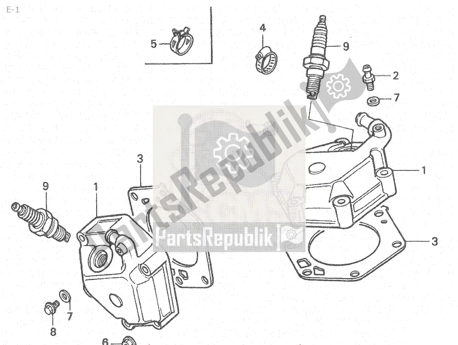 Todas las partes para E-1 de Honda NSR 250 1986