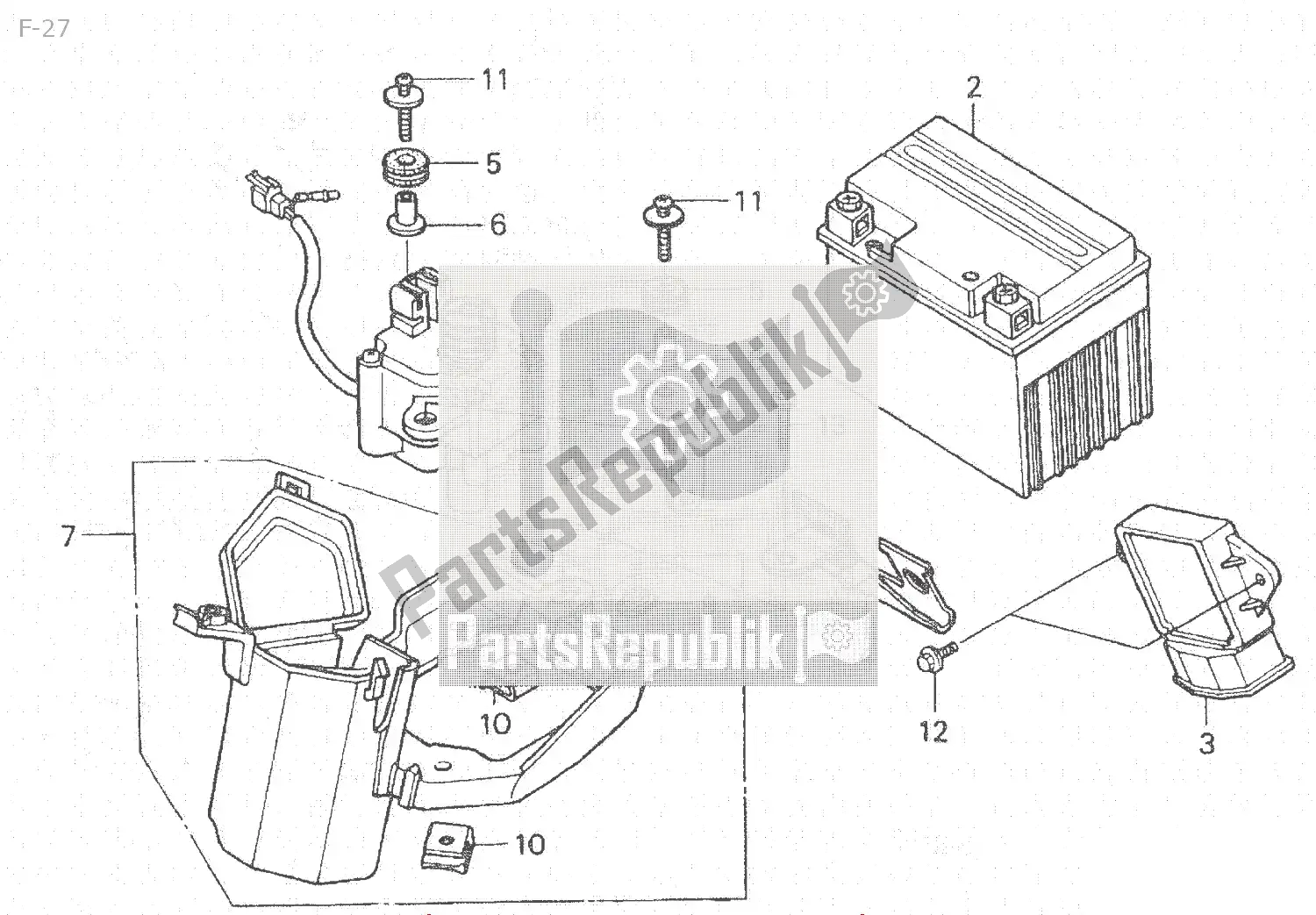 All parts for the F-27 of the Honda NSR 250 1994