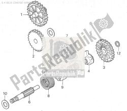 E-4 KICK STARTER SPINDLE