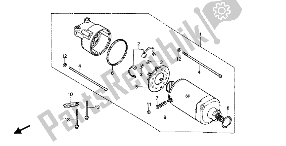 Todas las partes para Motor De Arranque de Honda CMX 450C 1987