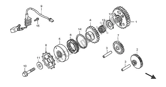 Alle onderdelen voor de Pulsgenerator van de Honda VFR 800 2005