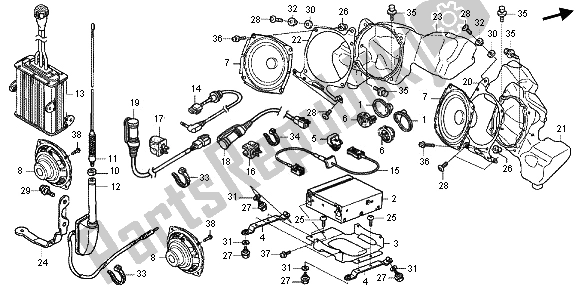 All parts for the Audio Unit of the Honda GL 1800 2013