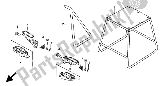 Toutes les pièces pour le Stand & Step du Honda CR 125R 1994