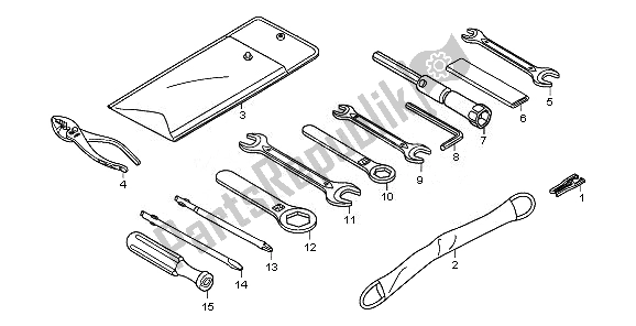 All parts for the Tools of the Honda XL 700 VA Transalp 2008