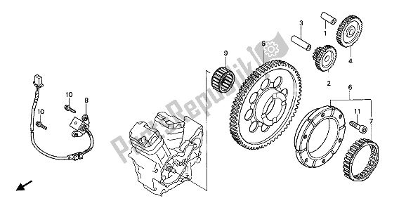 Tutte le parti per il Frizione Di Partenza del Honda VT 750C 2007