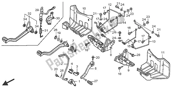 Tutte le parti per il Passo del Honda TRX 300 EX Fourtrax 2005