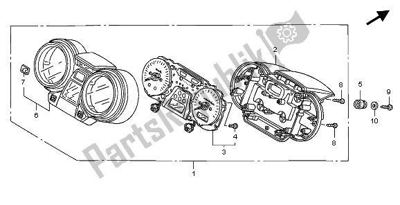 Todas las partes para Metro (mph) de Honda CB 1300 SA 2008