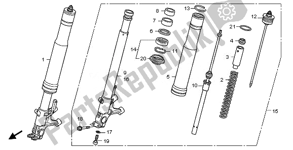 Todas las partes para Tenedor Frontal de Honda CBR 1000 RA 2010