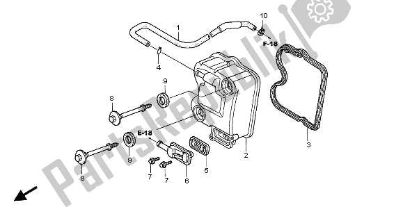 Todas las partes para Cubierta De Tapa De Cilindro de Honda SH 150S 2008